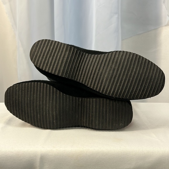 Deerskin black suede cold weather boots with zipper access size 8N - Picture 4 of 8